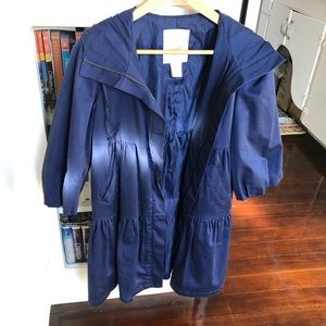 Vintage BB Dakota Blue Puffy Trench Coat